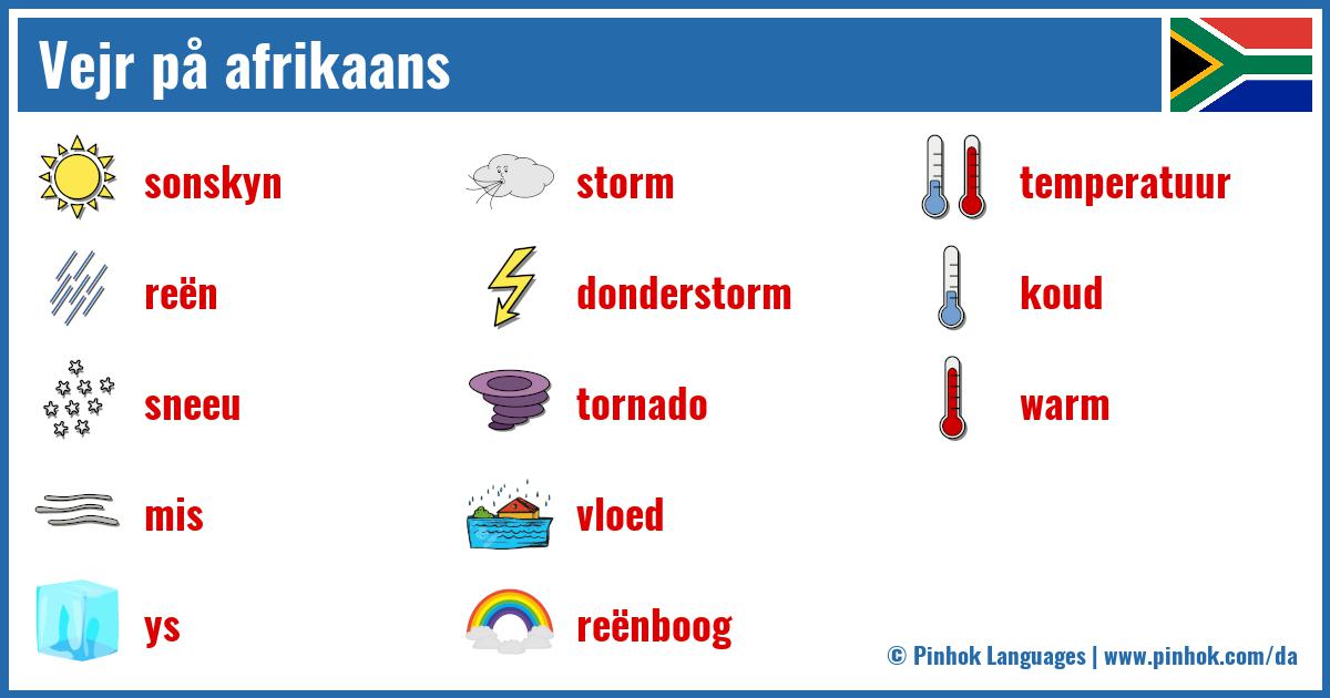 Vejr på afrikaans