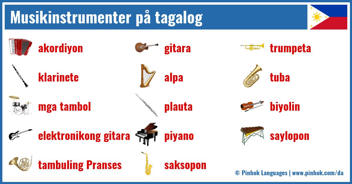 Musikinstrumenter på tagalog