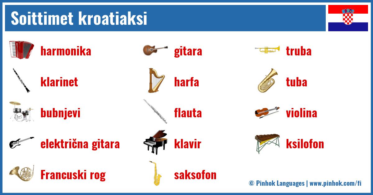 Soittimet kroatiaksi