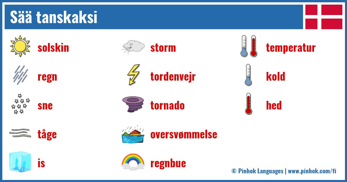 Sää tanskaksi