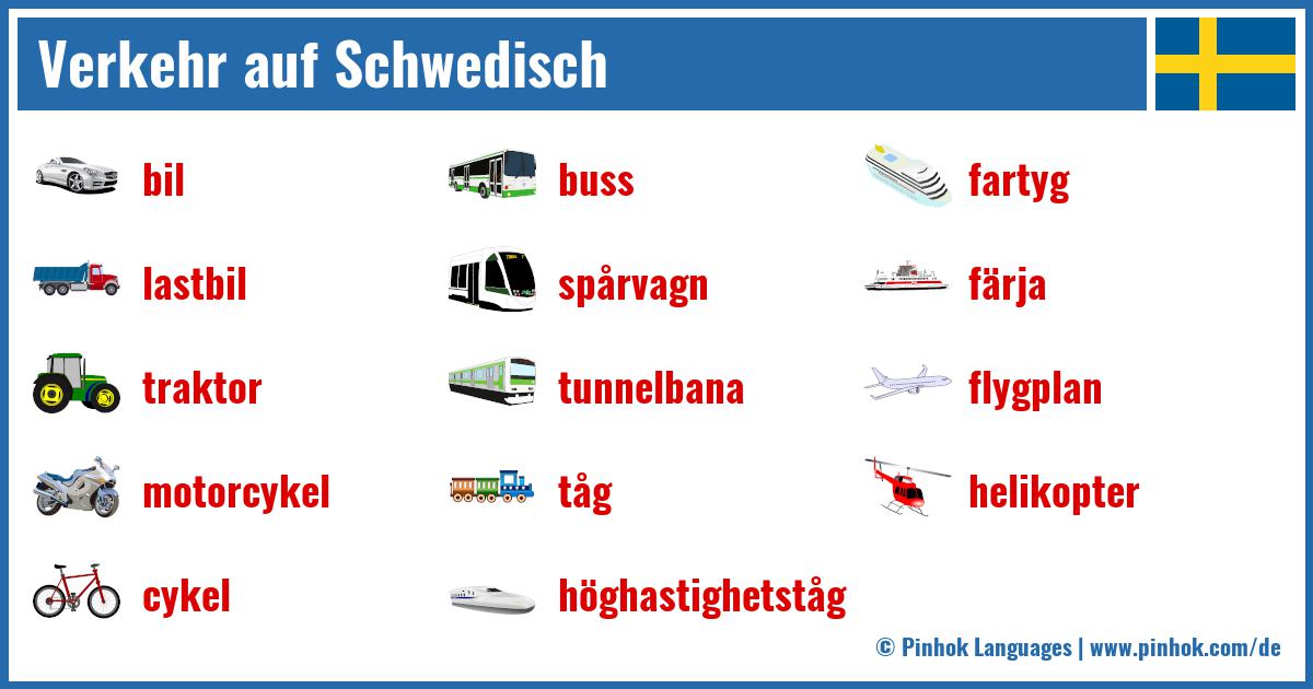 Verkehr auf Schwedisch