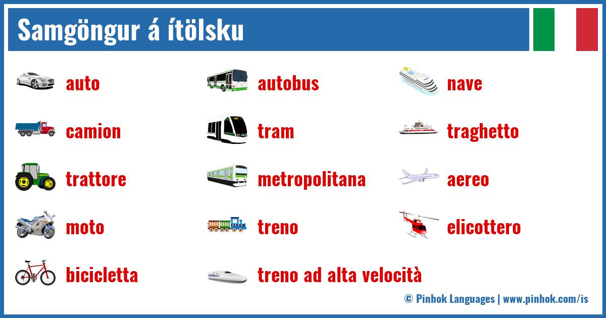 Samgöngur á ítölsku