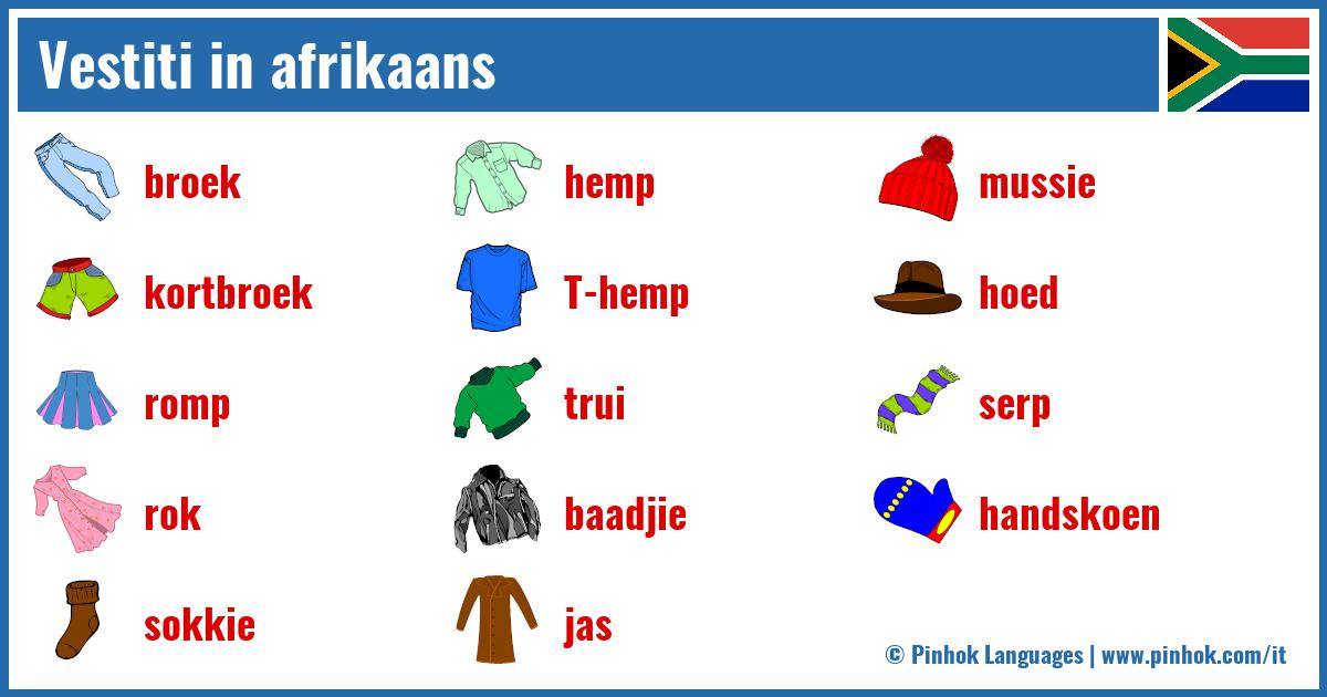 Vestiti in afrikaans