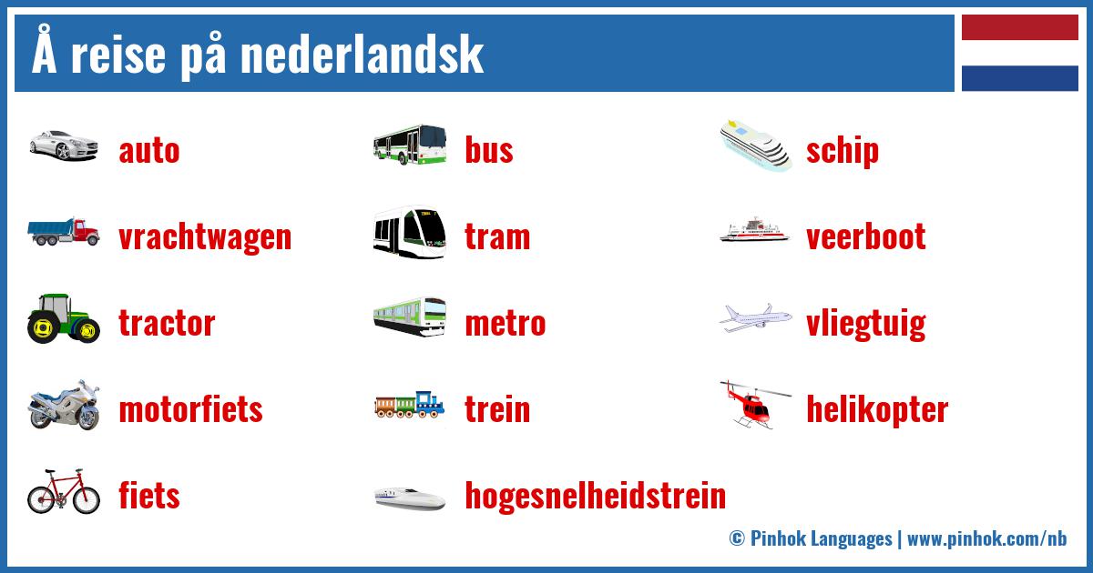 Å reise på nederlandsk