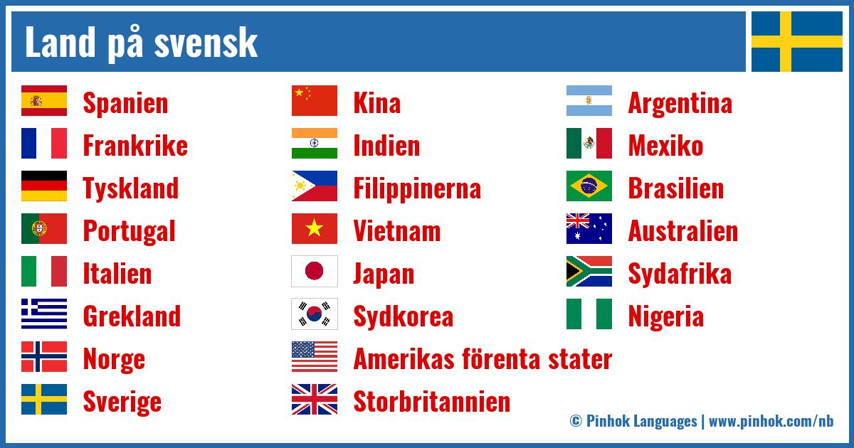 Land på svensk