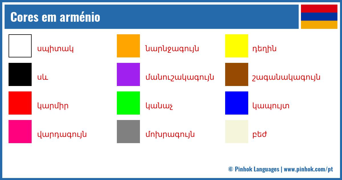 Cores em arménio