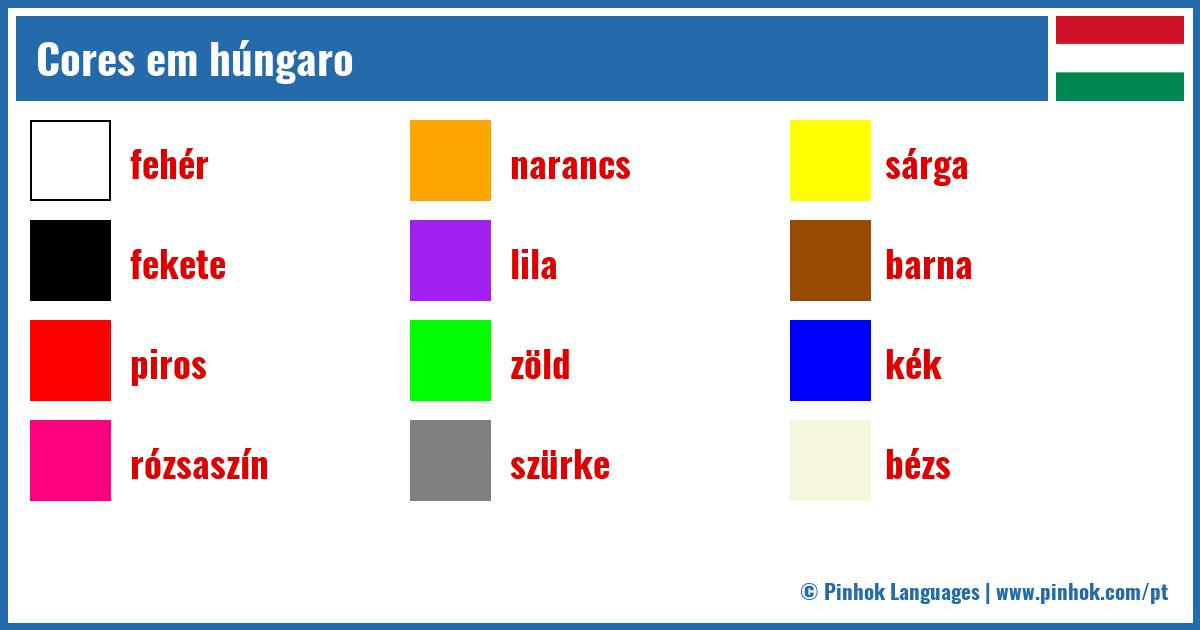 Cores em húngaro