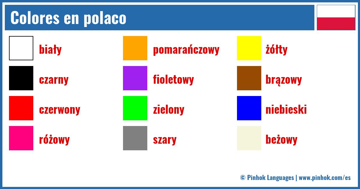 Colores en polaco